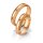 Trauringe Rotgold mit Brillant