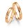 Trauringe Rotgold mit Brillant