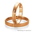 Trauringe Rotgold mit Brillant