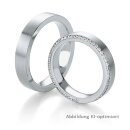 Trauringe Platin mit Brillantbesatz