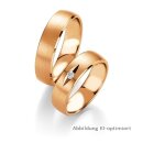 Trauringe Rotgold mit Brillant