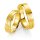Eheringe einfarbig 375er Gelbgold mit Diamant