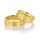 Eheringe einfarbig 375er Gelbgold mit Diamant