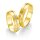 Eheringe einfarbig 375er Gelbgold mit Diamant
