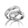 Eheringe einfarbig Platin mit Brillant