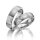 Eheringe einfarbig Platin mit Brillant