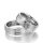 Eheringe einfarbig Platin mit Brillant