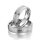 Eheringe einfarbig Platin mit Brillant