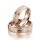 Eheringe einfarbig Rotgold mit Brillant