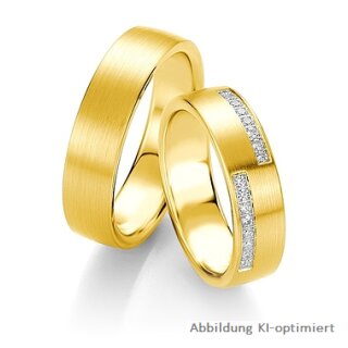 Eheringe Gelbgold mit Brillant