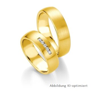Eheringe Gelbgold mit Brillant