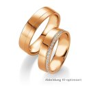 Eheringe Rotgold mit Brillant