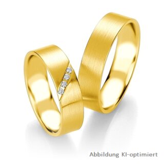 Eheringe Gelbgold mit Brillant