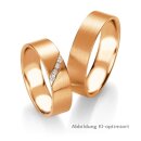 Eheringe Rotgold mit Brillant
