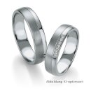 Eheringe Palladium mit Brillant