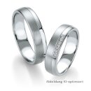 Eheringe Weißgold mit Brillant
