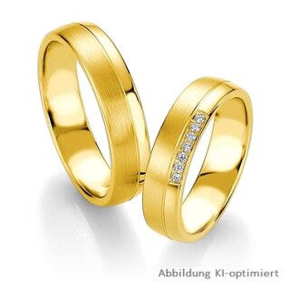 Eheringe Gelbgold mit Brillant