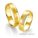 Eheringe Gelbgold mit Brillant