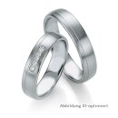 Eheringe Palladium mit Brillant