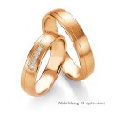 Eheringe Rotgold mit Brillant