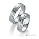 Eheringe Palladium mit Brillant