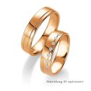 Eheringe Rotgold mit Brillant