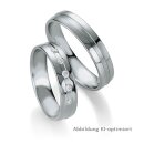 Eheringe Palladium mit Brillant