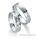 Eheringe Weißgold mit Brillant