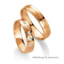 Eheringe Rotgold mit Brillant