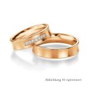 Eheringe Rotgold mit Brillant