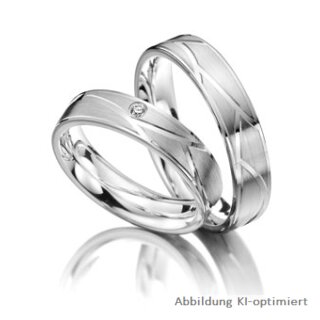 Eheringe Platin mit Brillant
