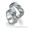 Trauringe Platin mit Brillant