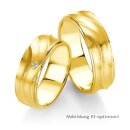 Trauringe Gelbgold mit Brillant