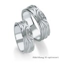 Trauringe Platin mit Brillant