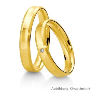 Eheringe Gelbgold mit Brillant