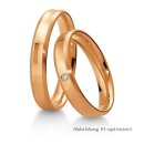 Eheringe Rotgold mit Brillant