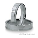 Eheringe Palladium mit Brillant