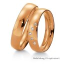 Eheringe Rotgold mit Brillant