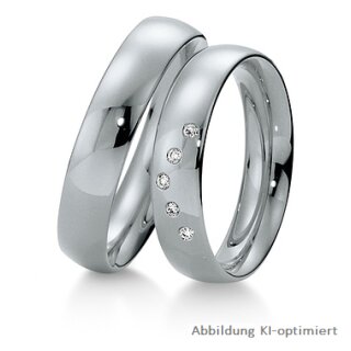 Eheringe Weißgold mit Brillant