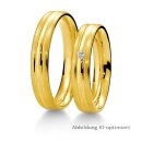 Eheringe Gelbgold mit Brillant