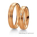 Eheringe Rotgold mit Brillant