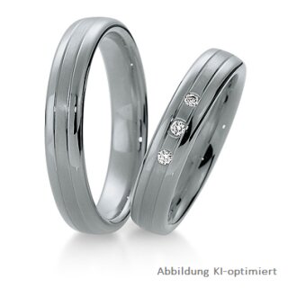 Eheringe Palladium mit Brillant