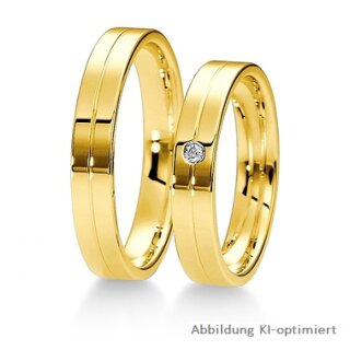 Eheringe Gelbgold mit Brillant