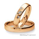 Eheringe Rotgold mit Brillant