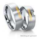 Trauringe mehrfarbig Weißgold/Gelbgold mit Diamant