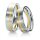 Trauringe mehrfarbig Weißgold/Gelbgold mit Diamant