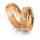 Eheringe einfarbig Rotgold mit Brillant