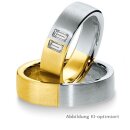 Eheringe mehrfarbig Gelbgold/Weißgold mit Diamant