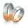Eheringe mehrfarbig Rotgold/Weißgold mit Diamant