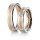 Trauringe bicolor Rotgold/Weißgold Brillant